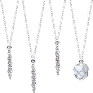 Crystal Stone Holder Necklace - Adjustable Brass Holder for Jewelry DIY